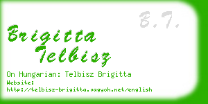 brigitta telbisz business card